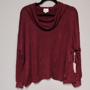 NWT Ava James Cowl Neck Sweater